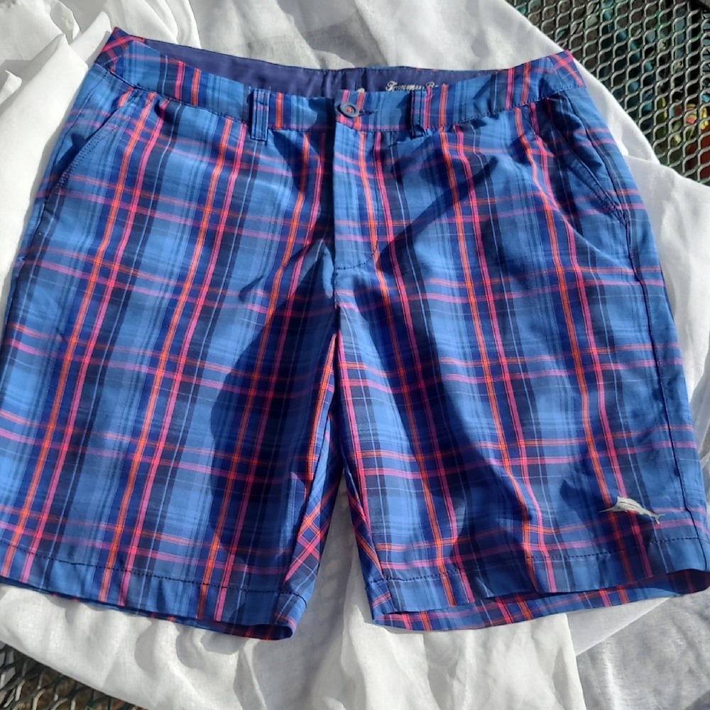 Tommy Bahama Plaid Shorts. Size 32